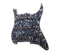 Accessoire Pour Guitare Électrique Pickguard Pickguard Précâblé Alnico 2 | 3 micros à bobine unique chargés pour guitare électrique Pickguard multi couleur(13BK Black Pearl)