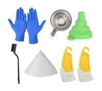 Accessoire pour imprimante 3D - Entonnoir en résine - Tasse en métal - Nettoyeur LCD - Pelle en silicone