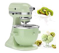 Accessoire pour machine à crème glacée KitchenAid, bol à crème glacée pour batteur sur socle KitchenAid de 4,5 L/5 QT, machine à sorbet et à gélato, vert clair