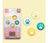 Accessoire pour manette Joy-Con avec protection en silicone souple, revêtements de joystick en forme de griffe de chat pour une meilleure prise en