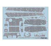 Accessoire pour maquette : Sd.Kfz.182 King Tiger Zimmerit Decal Meng G