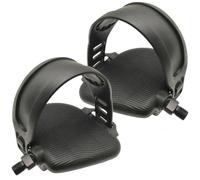 Accessoire pour Pédales de Vélo de Sport, Paire, Noir, Caoutchouc Abs | Montage et Démontage Faciles, Sangles Réglables Incluses, Usage Outdoor