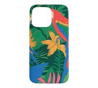 Accessoire pour Perroquet Tropical Motif Jungle Coque pour iPhone 15 Pro Max