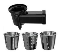 Cecotec Accessoire pour pétrisseur Twist&Fusion Salad. 3 Tambours interchangeables, Idéal pour couper, râper et trancher les légumes, Compatible avec la gamme de mélangeurs Twist & Fusion