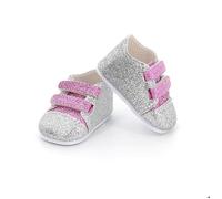 Accessoire pour poupée 34 cm Minouche : Baskets rose et argent