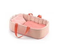 Accessoire pour poupon Poméa 32 cm - DJECO - Couffin Pink Lines - Rose - 24 mois - 2 ans - Coton - Mixte