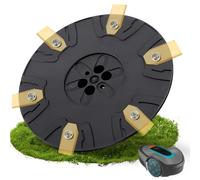 Accessoire pour robot tondeuse - Compatible avec les robots tondeuses Gardena Sileno Minimo, Flymo Easilife Go et Husqvarna Automower Aspire Robot, plaque de coupe premium en plastique renforcé de