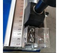 Accessoire pour scie à table coulissante - Loupe déflecteur avec règle de bord - Compatible avec les machines à bois pour précision (25 mm, 2 trous)