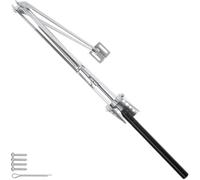 Accessoire pour serre - TECTAKE - Ouverture automatique de fenêtre de serre de jardin avec thermostat, levage 40 cm - Argent