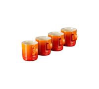 Le Creuset Set de 4 mugs en céramique, 350 ml chacun – Volcanique