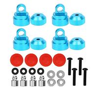 Accessoire pour TRXXAS SLASH 2WD RC voiture noir argent titane bleu 17mm 13mm 21g Amortisseur en alliage d'aluminium couvercle supérieur de haute résistance Durable mise à (B bleu)