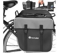 Accessoire pour vélo - TECTAKE - Sacoche pour vélo GEORG à fixer au porte-bagages, de 35 L, imperméable, 34 x 17 x 30 cm - Noir