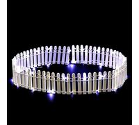 Accessoire pour Village de Noël Barrière Blanche éclairée 37 LED Blanc Froid - Feeric Christmas