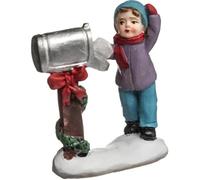 Accessoire pour Village de Noël - Feeric Christmas - Santon villageois - Avec boîte aux lettres - Multicolore