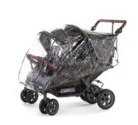 Accessoire Poussette Housse De Pluie Quadruple Anthracite TU