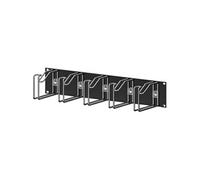 Rittal 7257105 19 pouces Panneau guide-câbles 2 UH noir profond (RAL 9005)