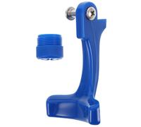 Accessoire Robinet Poussoir en Plastique Bleu pour Sortie D’eau | Contrôle du Débit, Anti-éclaboussures, Usage Station D’eau et Restaurant, Pièce en Acier Inoxydable