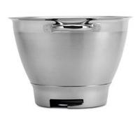 Kenwood KAT521SS Bol à mélanger, Bol en acier inoxydable de 4, 6 litres ELITE CHEF SS BOWL, Accessoires pour robot de cuisine, Argenté