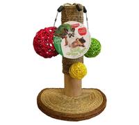 Accessoire rongeur - TYROL - Arbre à lapin - Pommier - 14 x 19 x 26 cm - Bois, jonc de mer, boules vignes, fixation cage