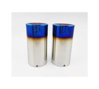 Accessoire Silencieux Tuyau D'échappement Voiture Pointe Acier Inoxydable Queue Décoration Tuyau D'échappement Pour Mazda Mx5 2015-2023 Silencieux D'échappement (Color : Blue 1 Pair)