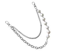 Accessoire tendance en métal irrégulier imitation perles pour les personnes de la mode à la recherche d'un pantalon au look unique