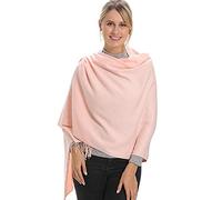 Accessoire Top Tendance Écharpe Cachemire Étole Pashmina Foulard Châle Touché Soyeux Couleur Unie 198cm x 90cm (+ 40 Couleurs) (198cm x 90cm, Rose pâle)