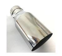 Accessoire Universel Voiture Pointe Silencieux Tuyau D'échappement D'automobile D'acier Inoxydable Bord Plat Silencieux Tuyau(76MM IN -101MM OUT)