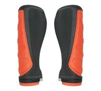 Accessoire vélo,1 paire ergonomique confortable ultraléger caoutchouc anti-dérapant vélo guidon de vélo poignée - Type Orange Black