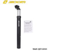 Accessoire vélo,ZOOM - tige de selle de vélo en Alu, amortisseur de chocs, tube de siège de vtt, 27.2mm 31.6mm - Type Black 31.6