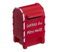 JJA Boîte aux lettres déco Père Noël Résine Rouge à poser