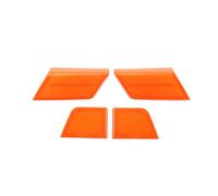 Accessoire Voiture Interieur Pour Ford pour F150 2021-2024, garniture de panneau de porte de voiture, bouton de lève-vitre, décoration latérale, couverture intérieure Intérieure Voiture(Orange)