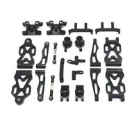 Accessoire Voiture RC Kit Modification Mise À Niveau Vulnérable Métal pour SCY 16101 16102 16103 16104 16106 16201 Pièces Voiture pour JJRC Q117 1/16 RC(Black)