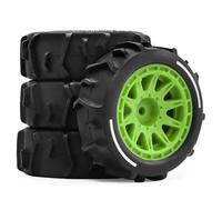 Accessoire Voiture RC Pneus Plage Petit Typhoon Creuser pour Sable Neige Matériel Spécial pour Arrma pour Typhon pour Grom 1/14 RC Pièces Mise À Niveau Voiture(Green)
