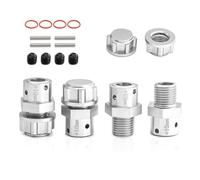 Accessoire Voiture RC pour Arrma 6S pour KRATON pour Typhon pour Outcast pour Infraction pour Limitless pour Mojave pour Felony 1/8 1/7 Adaptateur Moyeu Hexagonal Roue RC(Silver,10mm)
