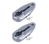 Accessoire Voiture RC pour Arrma pour Buggy pour Granite pour Savox pour Futaba 1/10 Monster Truck Raider CNC Serrage en Aluminium 25T Servo Klaxon Protek RC(Gray,20mm-2pcs)