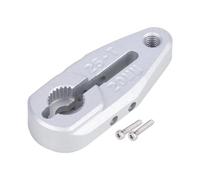 Accessoire Voiture RC pour Arrma pour Buggy pour Granite pour Savox pour Futaba 1/10 Monster Truck Raider CNC Serrage en Aluminium 25T Servo Klaxon Protek RC(Silver,1pcs-20mm)