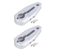 Accessoire Voiture RC pour Arrma pour Buggy pour Granite pour Savox pour Futaba 1/10 Monster Truck Raider CNC Serrage en Aluminium 25T Servo Klaxon Protek RC(Silver,20mm-2pcs)