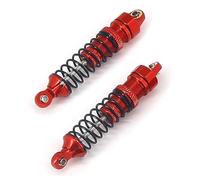 Accessoire Voiture RC pour Arrma pour Granite pour Typhon pour Mojave pour Grom 1/18 1/14 2 Pièces 7075 Suspension Universelle Avant Arrière 60Mm(Red)