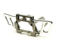 Accessoire Voiture RC pour Axial pour Wraith 90018 1/10 Pièces Rechange pour Modèle Réduit Camion Voiture RC Tout-Terrain Pare-Chocs Avant Décoratif Alliage Métallique(Titanium)