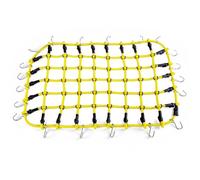 Accessoire Voiture RC pour Axial SCX6 AXI05000 1/6 Pièces Décoration Voiture RC Crawler : Filet Rangement Décoratif avec Corde Élastique Caoutchouc Le Toit Les Bagages(Yellow)