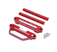 Accessoire Voiture RC pour Flysky NB4 Noble Lite Pro Accessoires Métalliques en Aluminium CNC Poignée Protection Pièces Réparation Modèles Jouets Rechange Décoratifs(Red,Type2)