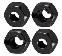 Accessoire Voiture RC pour HPI Venture 1/18 Adaptateurs Hexagonaux Alliage D'aluminium Camions Voitures Radiocommandés Pièces Conversion Accessoires Pièces Rechange Décoratives.(Black)