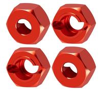 Accessoire Voiture RC pour HPI Venture 1/18 Adaptateurs Hexagonaux Alliage D'aluminium Camions Voitures Radiocommandés Pièces Conversion Accessoires Pièces Rechange Décoratives.(Red)