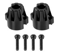 Accessoire Voiture RC pour HPI Venture 1/18 Pièces Rechange Décoratives Camions Voitures Radiocommandés Moyeux Arrière Alliage D'aluminium Accessoires Pièces Détachées Réduits(Black)