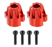 Accessoire Voiture RC pour HPI Venture 1/18 Pièces Rechange Décoratives Camions Voitures Radiocommandés Moyeux Arrière Alliage D'aluminium Accessoires Pièces Détachées Réduits(Red)