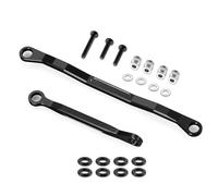 Accessoire Voiture RC pour Hpi Venture 1/18 Rc Voiture Alliage D'aluminium Lien Direction Biellette Mise À Niveau Accessoires Pièces Rechange Décoratives Remplacer Les Modèles(Black)