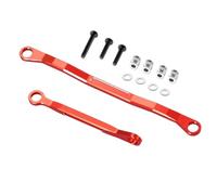 Accessoire Voiture RC pour Hpi Venture 1/18 Rc Voiture Alliage D'aluminium Lien Direction Biellette Mise À Niveau Accessoires Pièces Rechange Décoratives Remplacer Les Modèles(Red)
