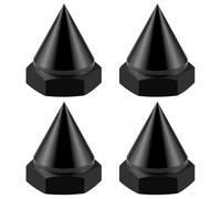 Accessoire Voiture RC pour Losi 1/5 5Ive-T 2.0 Voiture RC Camion Pièces Alliage D'aluminium Châssis Plateau Pression Direction Support Planches Skateboard Arrière(Black,Wheel Nuts)