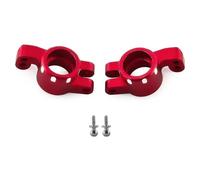 Accessoire Voiture RC pour Losi Micro-b 1/24 Tasse De Direction Avant en Métal Bloc De Direction Support De Moyeu Arrière Pièces De Mise À Niveau De Voiture RC Accessoires(Red,Rear)