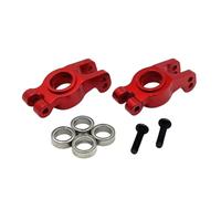 Accessoire Voiture RC pour Mjx pour Hyper Go 10303 10304 1/10 Roulement Coupelle Arrière en Métal Mise À Niveau des Accessoires OP Pièces Rechange Décoratives Modèles Jouets(Red)